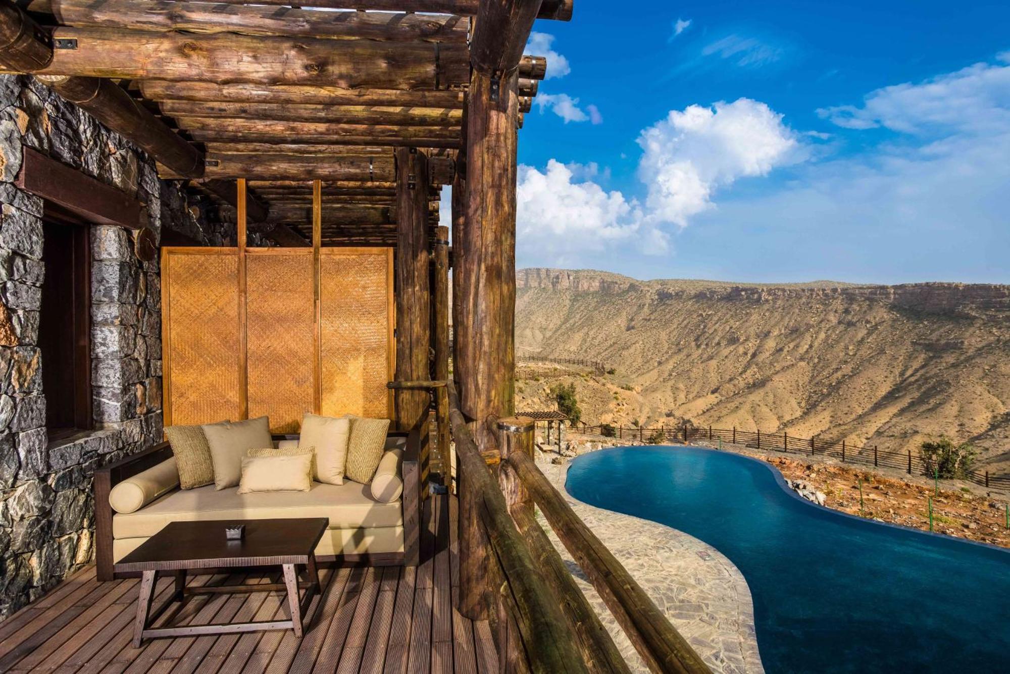 Alila Jabal Akhdar Hotel Al Khutaym Екстериор снимка The view from the hotel